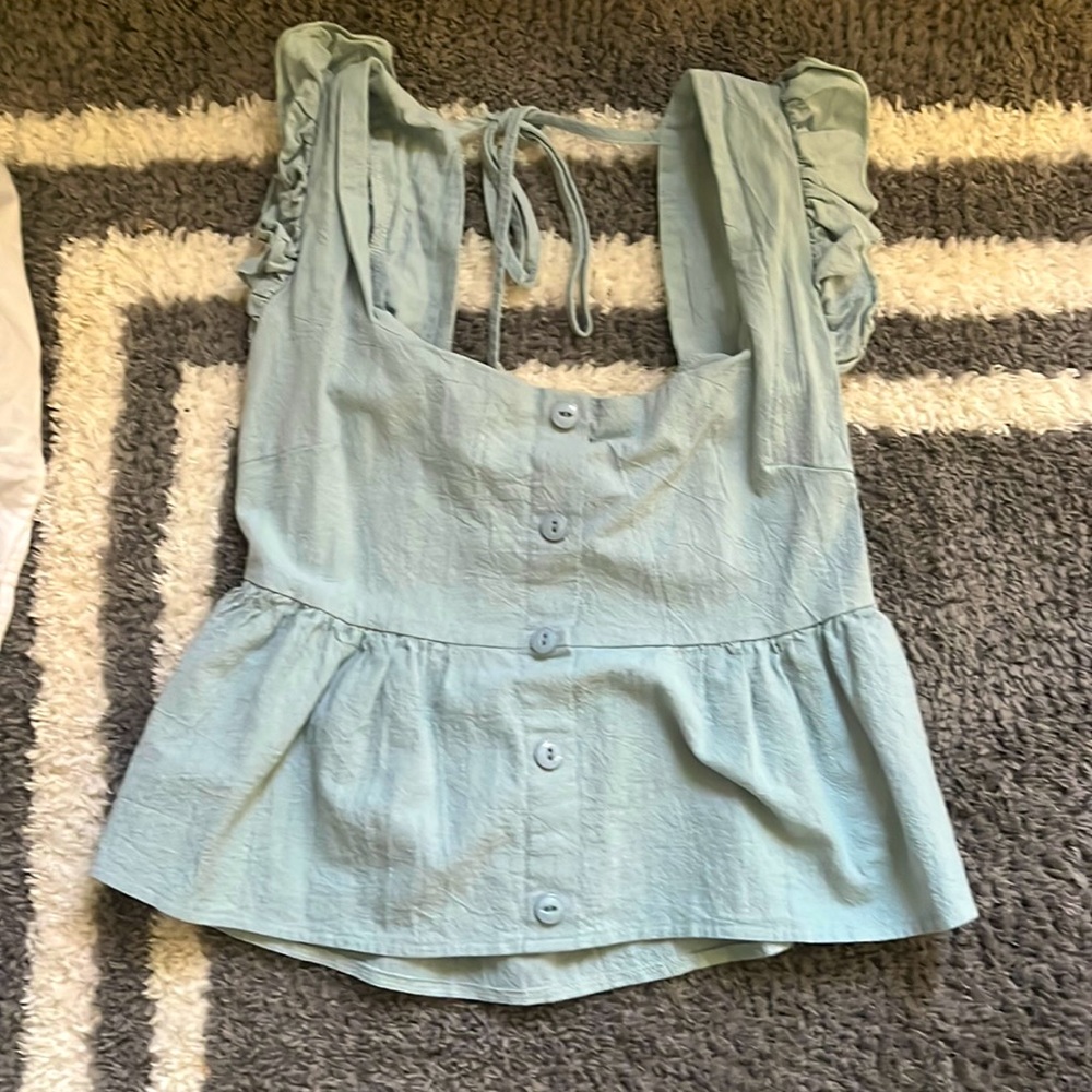 blue top for women, size medium